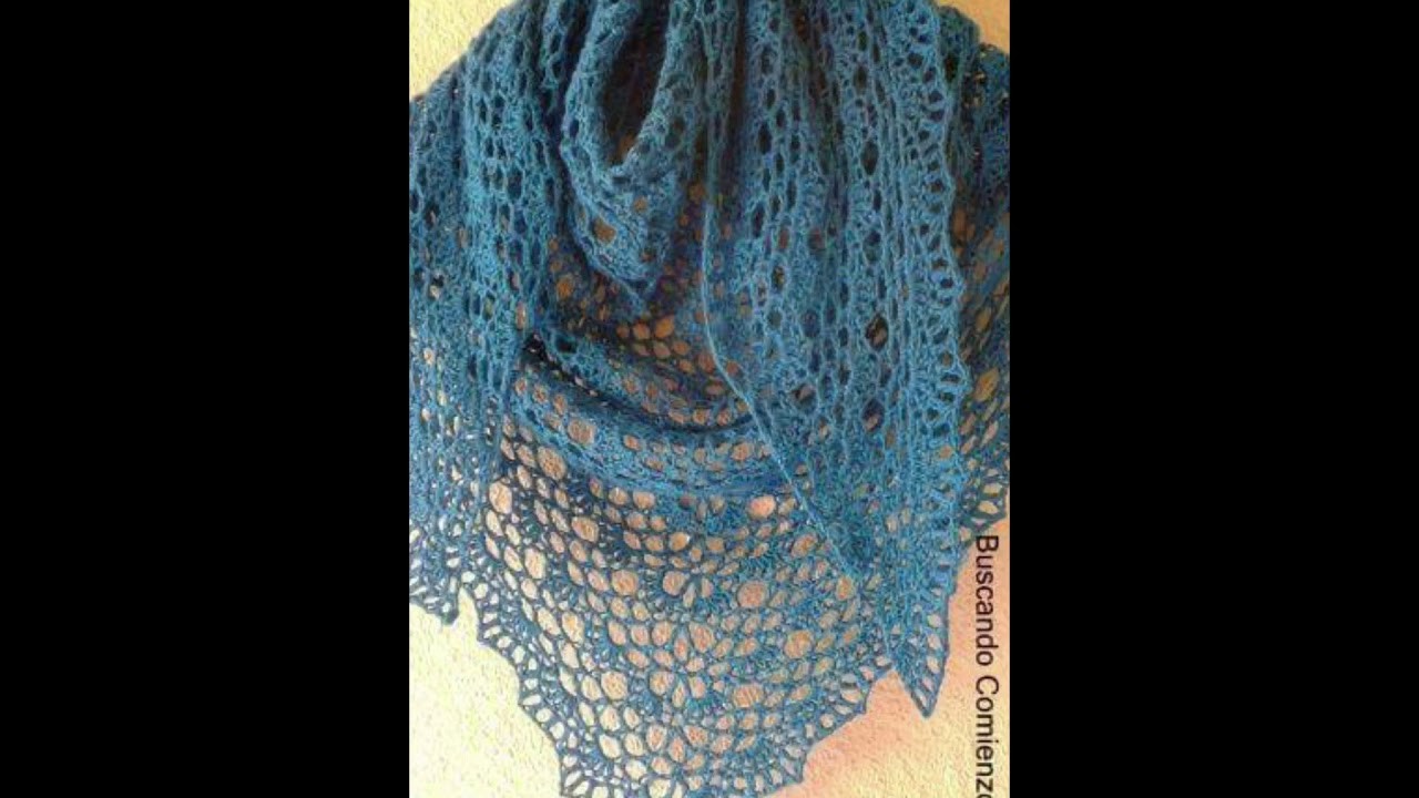 Chal Mujer Tejido en Crochet o Ganchillo