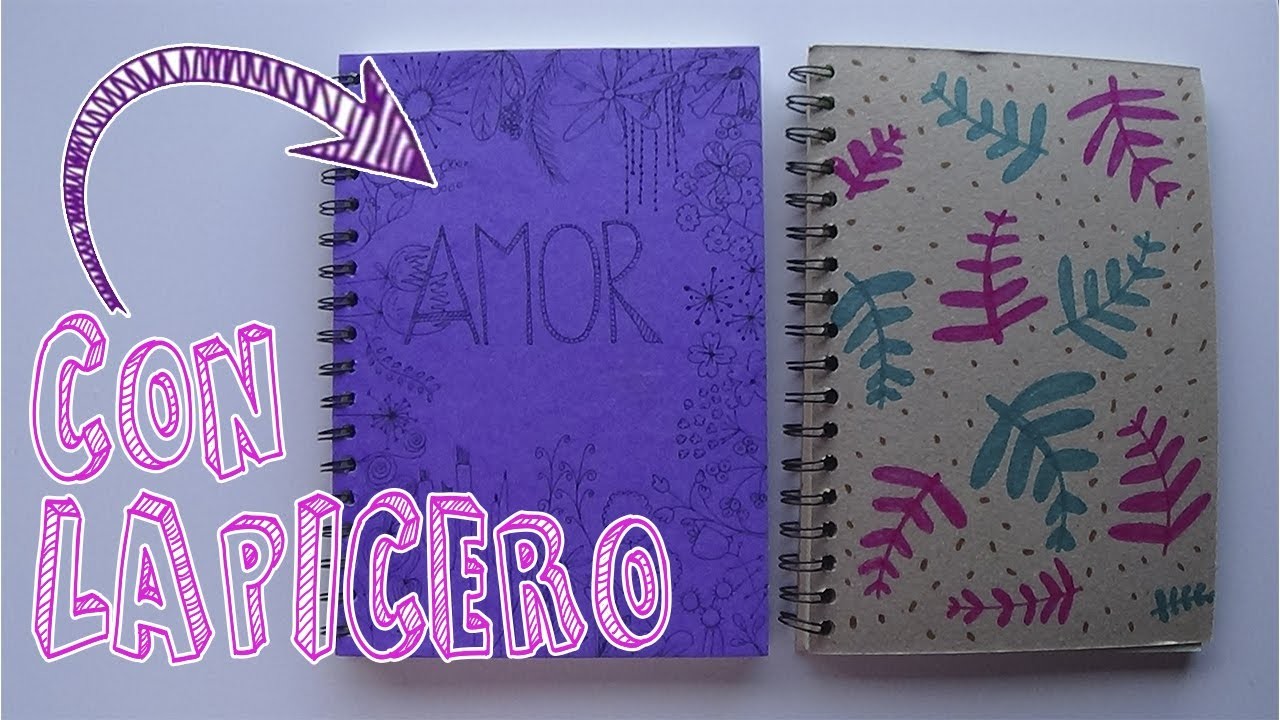 Cómo decorar cuadernos sólo con lápiz y papel│Candy Bu