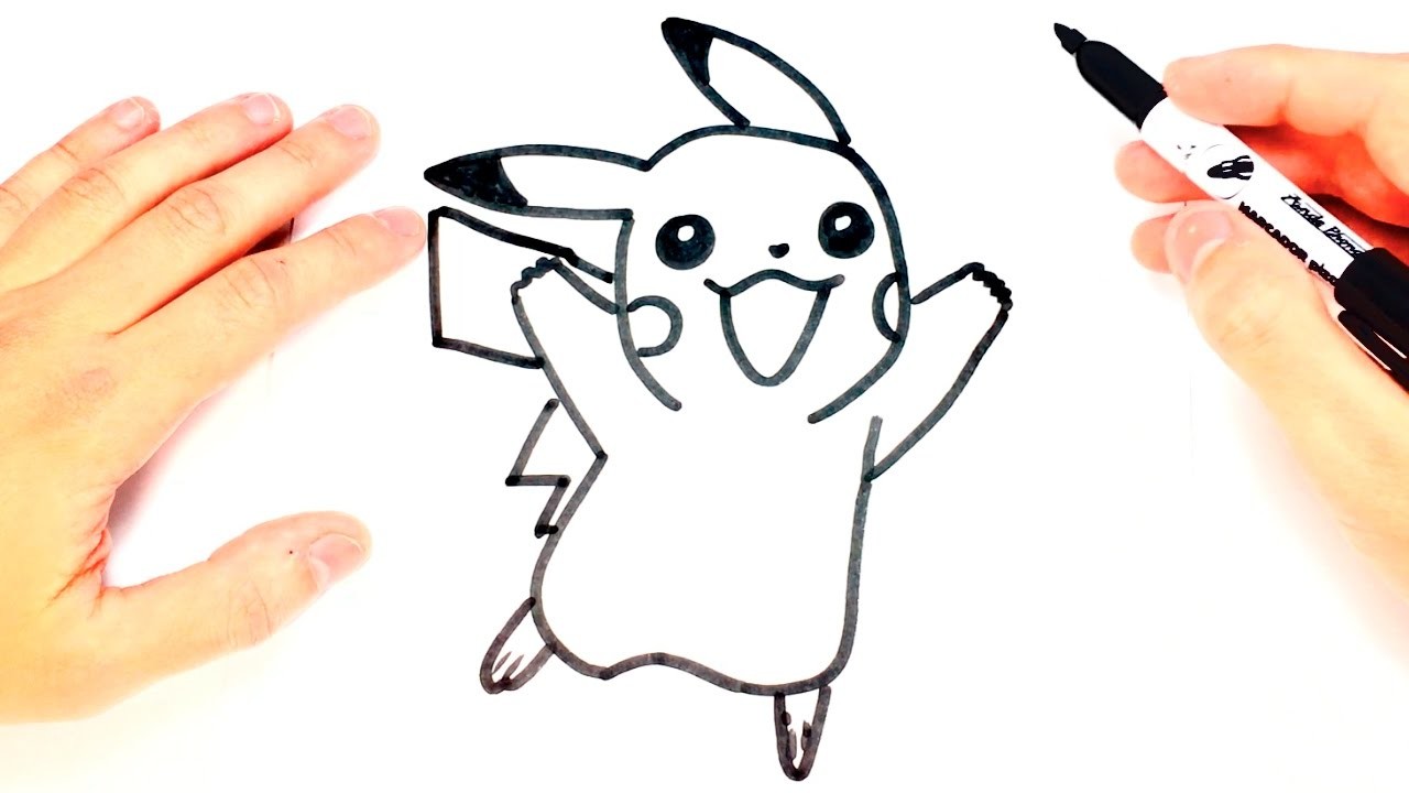 Como dibujar a Pikachu paso a paso | Dibujo Pokemon Pikachu