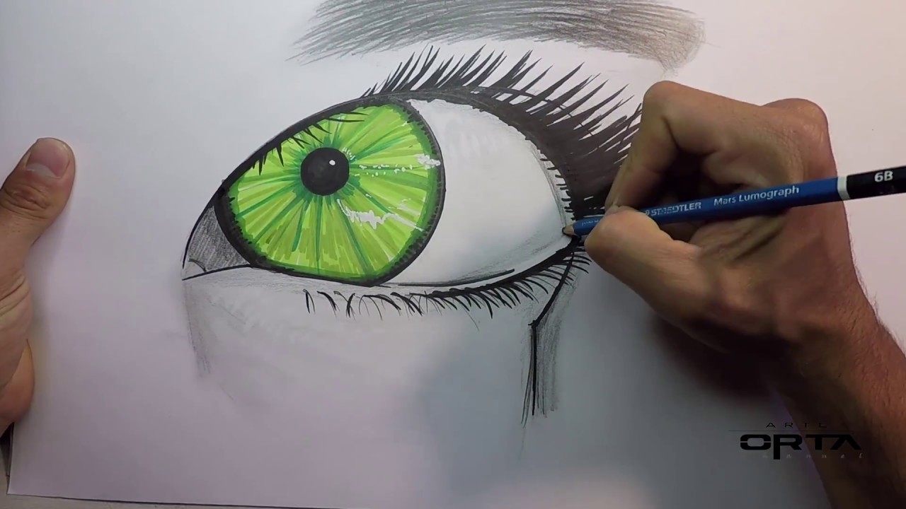 Como dibujar un ojo - Arte Orta