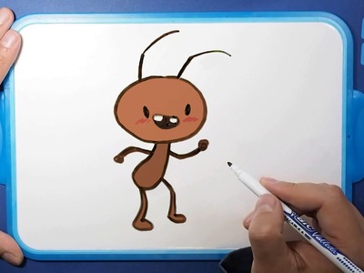 Como Dibujar y Colorear una Hormiga Kawaii paso a paso ✅ COMO DIBUJO