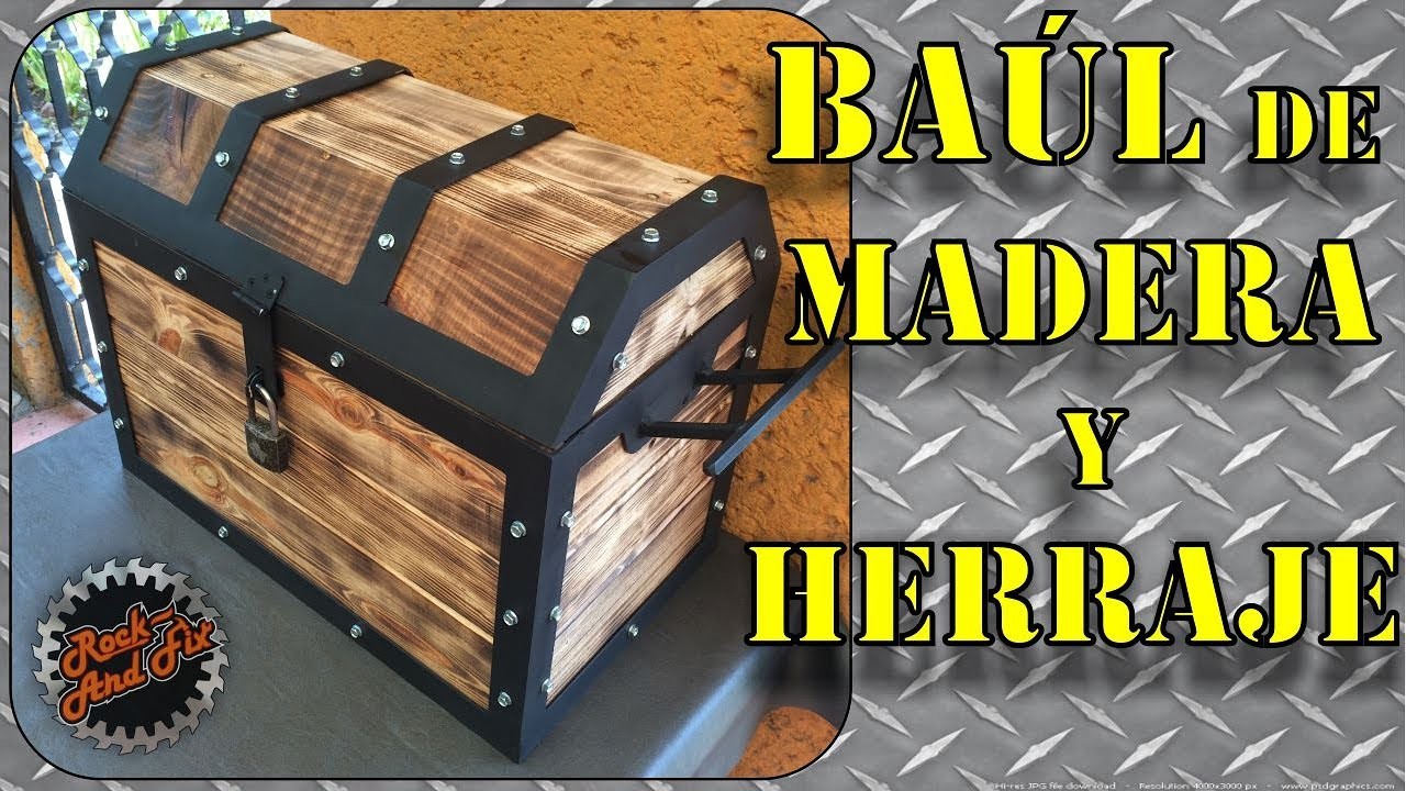 Como hacer un Cofre.Baúl de Madera y Herraje paso a paso | DIY