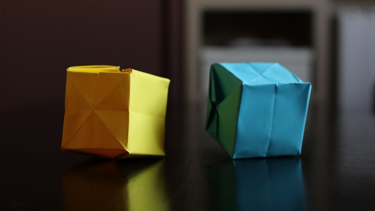 Cómo Hacer Un Cubo De Papel Con Un Soplido | Tutorial Creativo