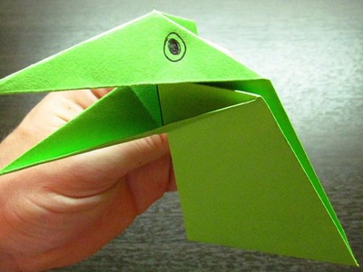 Como hacer un DINOSAURIO QUE HABLA Super cool | Origamis de papel (Muy fácil)