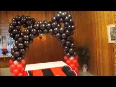 Decoracion de mickey en globos