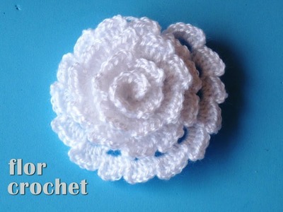 DIY - Lindisima flor facilisima de crochet DIY - Beautiful and easy crochet flower