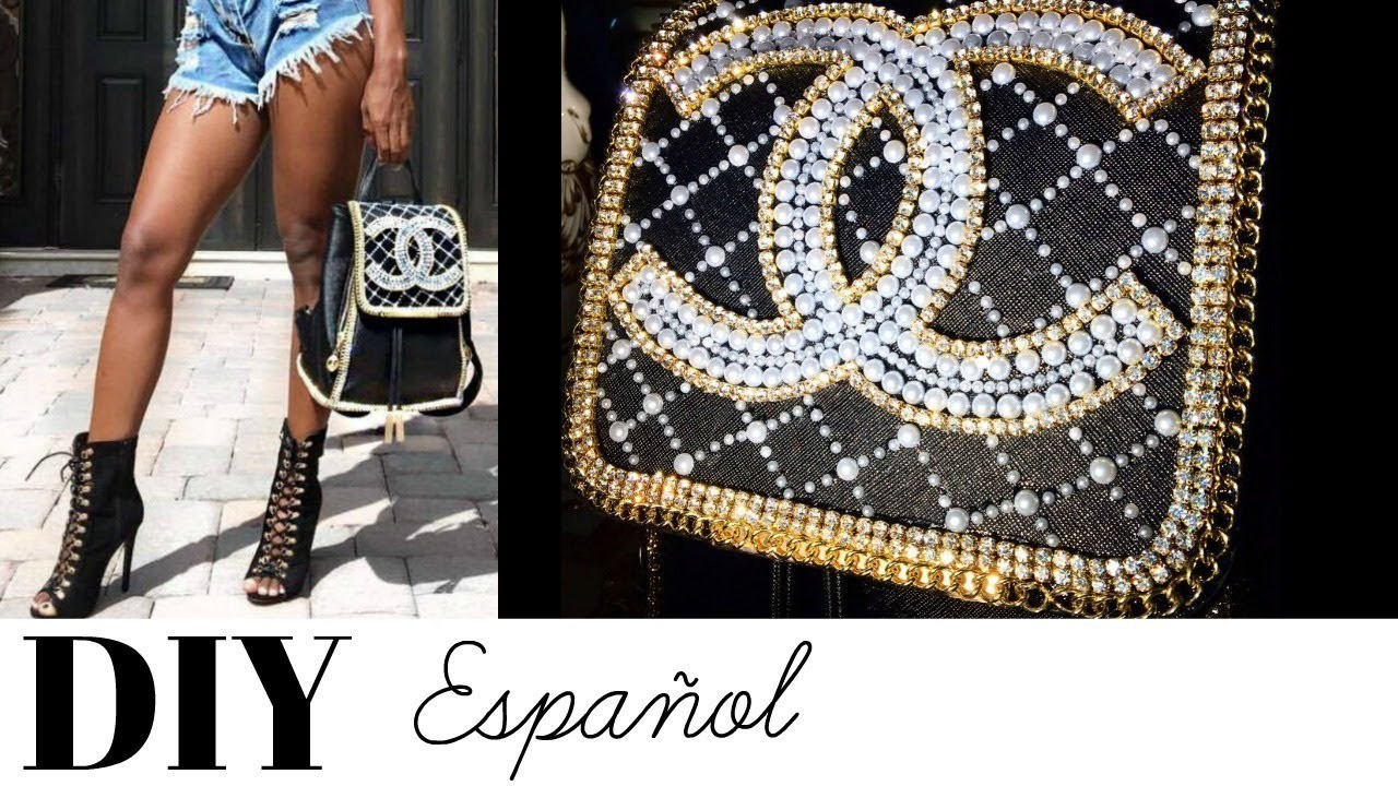 DIY Vuelta a clases Como decorar mochilas | DIY Cartera Inspirada en Chanel | ESPAÑOL