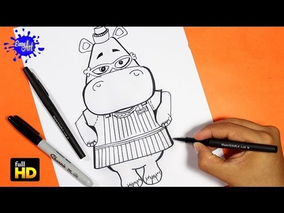Doctora Juguetes.Como Dibujar Hipopotamo.How to draw Hippo