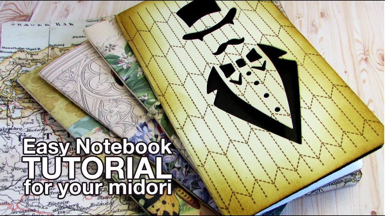 Easy notebook for your midori. La libreta con la encuadernación más fácil del mundo TUTORIAL
