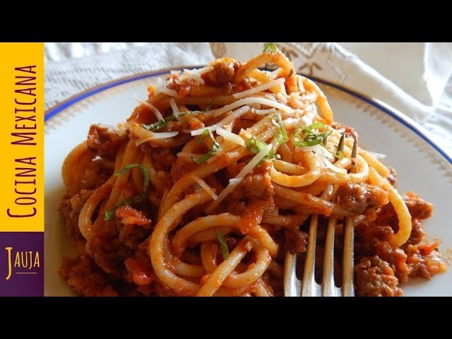 El Mejor Espagueti Rojo con Carne Molida