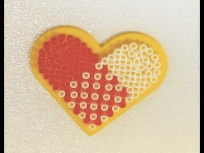 Hama. Perler Beads - Valentine's Day Heart