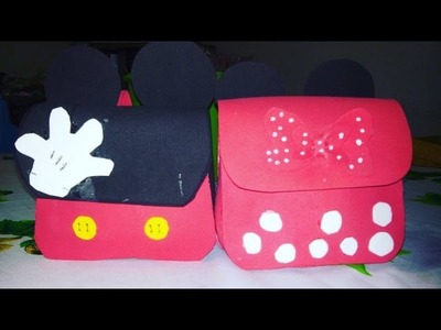 Mochila dulcero de Minnie Mouse y Mickey Mouse