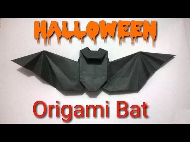 Origami Murcielago Halloween - Origami paper Bat