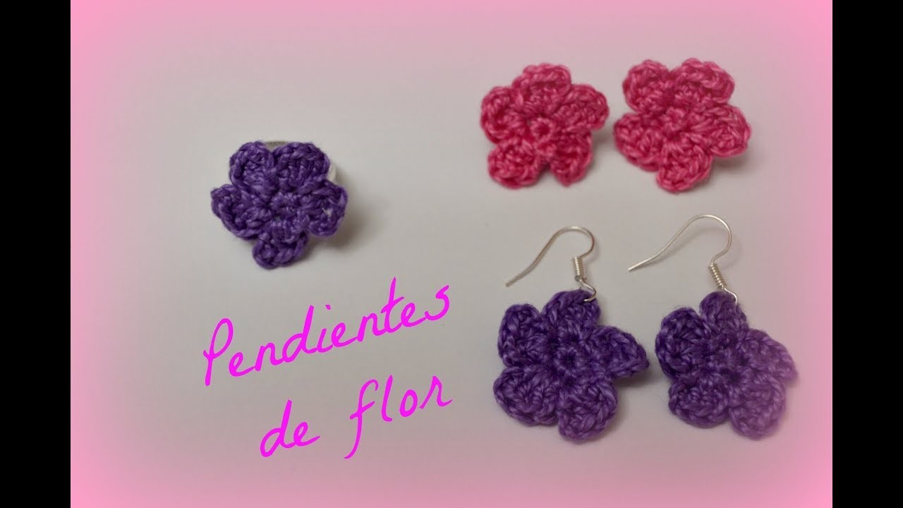 Pendientes de flor fáciles y rápidos || Crochet o ganchillo.