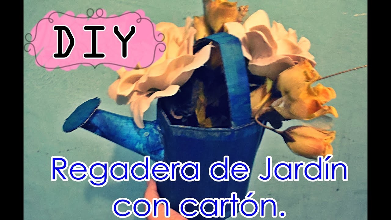 REGADERA DE JARDÍN CON CARTÓN ♥ Hágalo usted mismo (DIY)