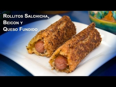 Rollitos Salchicha, Beicon y Queso Fundido o DeLuxe Hot Dog Roll Ups