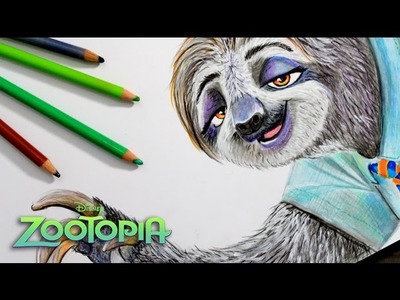 Speed Drawing: Flash (Zootopia).Drawing zootropolis
