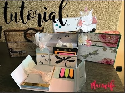 Stationery box tutorial en Español y cm