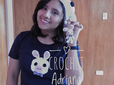 Stickers o aplique Pig Rabbit crochet. Crochet Adriana