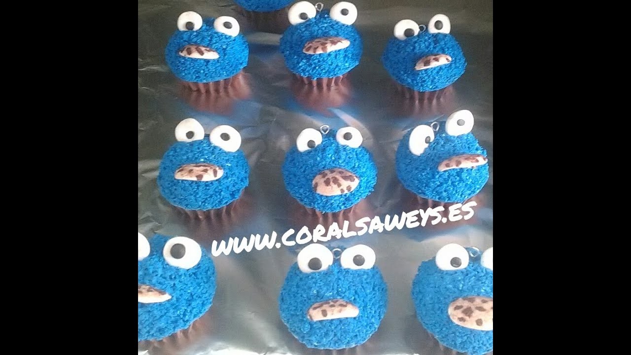 Tutorial Fimo, como hacer cupcakes del monstruo de las galletas