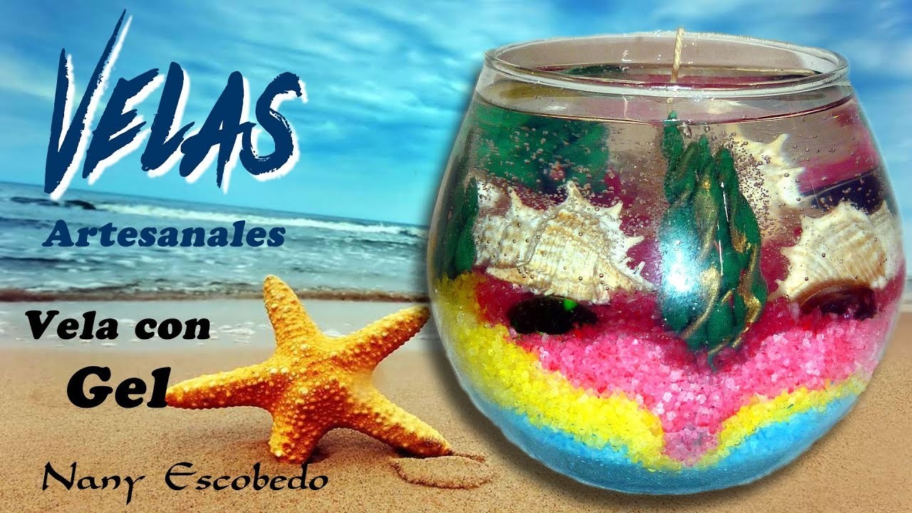 VELAS ARTESANALES CON GEL