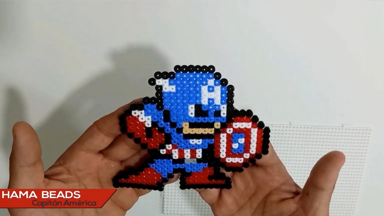 Capitan America Hama Beads | PixelArt Factory