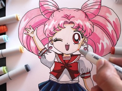 Cómo dibujar a Chibi Usa Perfecta How to Draw Chibi Moon Speed Drawing Sailor Moon | CarlosNaranjoTV