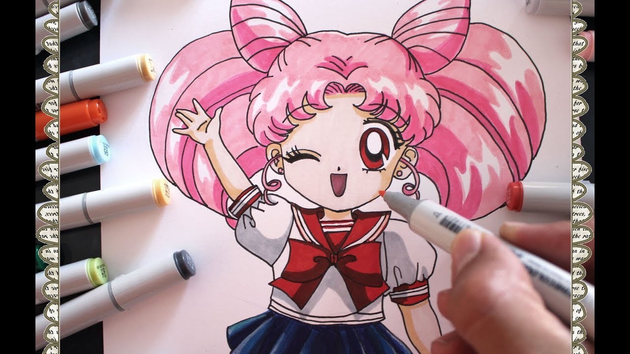 Cómo dibujar a Chibi Usa Perfecta How to Draw Chibi Moon Speed Drawing Sailor Moon | CarlosNaranjoTV