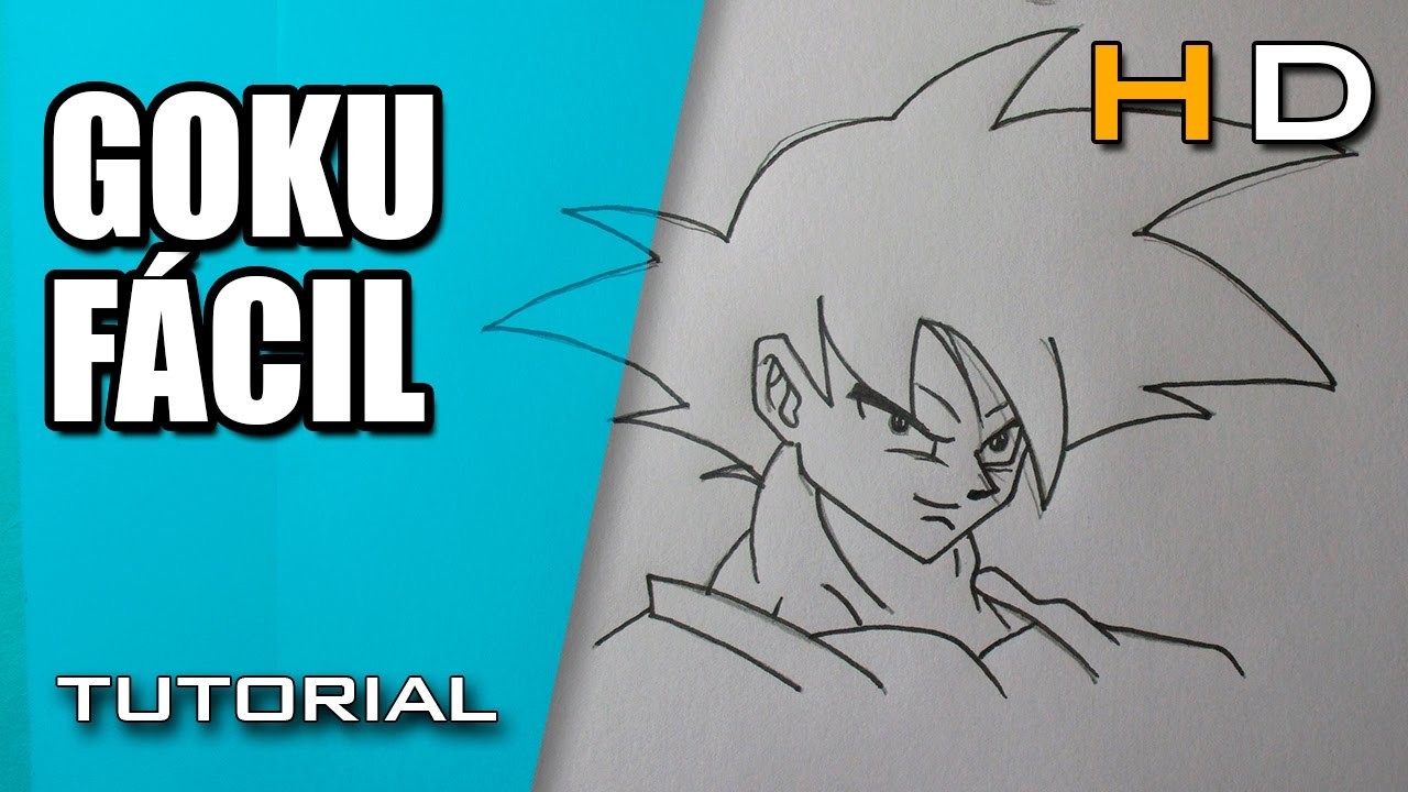 Cómo Dibujar a Goku Paso a Paso Fácil - Dibujo Fácil y Rápido de Goku Para Niños