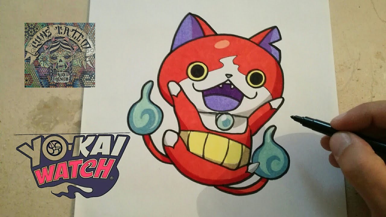 COMO DIBUJAR A JIBANYAN - YO KAI WATCH. how to draw jibanyan - yo kai watch