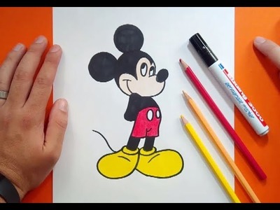 Como dibujar a Mickey Mouse paso a paso 6 - Disney | How to draw Mickey Mouse 6 - Disney