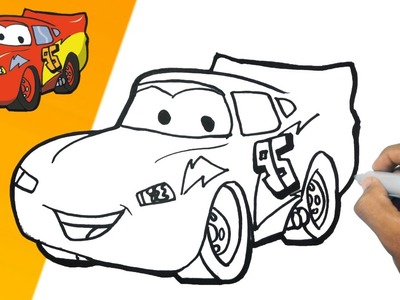 Como dibujar a Rayo McQueen  paso a paso | how to draw RAYO MCGEEN step by step