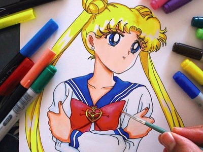 Cómo Dibujar a Sailor Moon Usagi Tsukino Perfecta How to Draw Speed Drawing | CarlosNaranjoTV