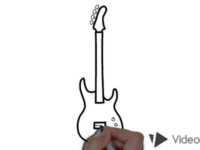 Como dibujar una guitarra