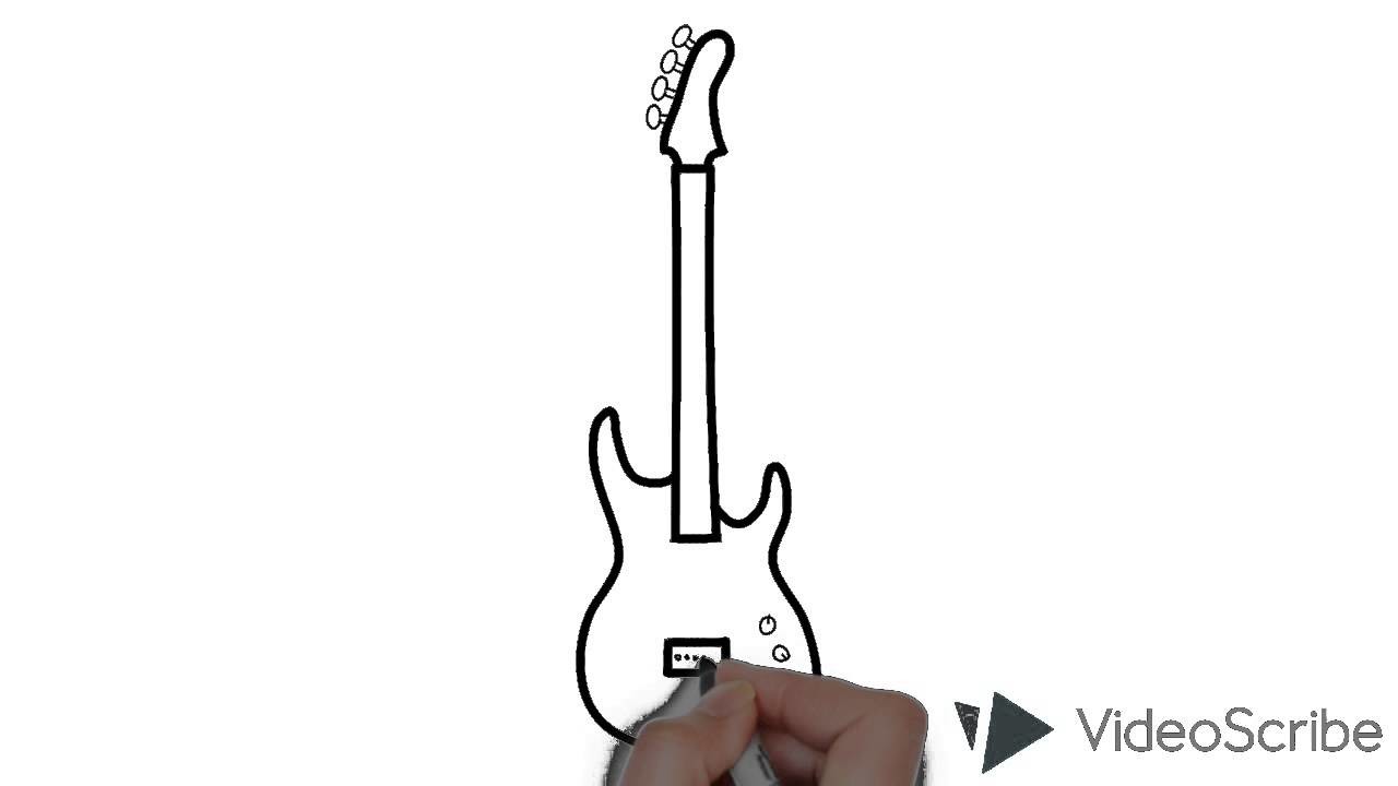 Como dibujar una guitarra