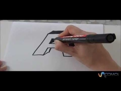 Cómo hacer la letra A en 3D
