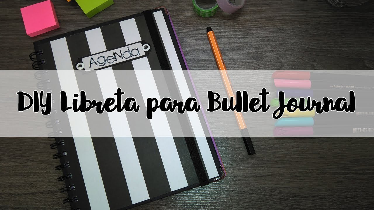 Como hacer Libreta. Cuaderno para Bullet Journal *AGENDA* - Brotes de Creatividad