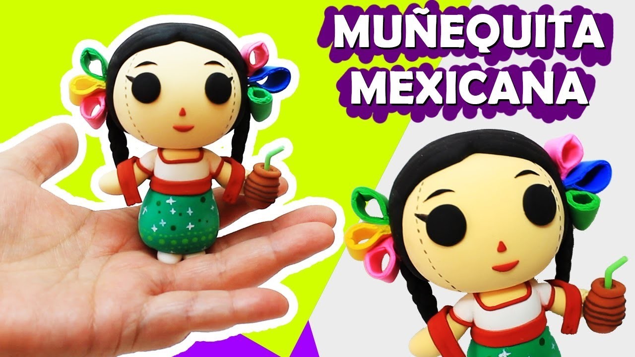 Como hacer Muñequita Méxicana ???????? de Maria's INC con Foamy Moldeable
