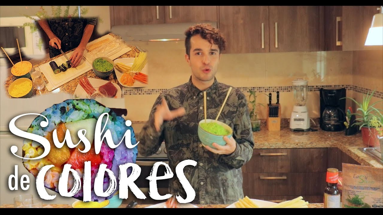 Cómo hacer SUSHI de COLORES (Rico, sano y dietético) - Nicolas de Llaca