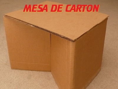 Como Hacer una Mesa de Cartón. How to make a cardboard table