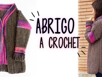 Cómo tejer ABRIGO a crochet | tutorial PASO A PASO | Ahuyama Crochet