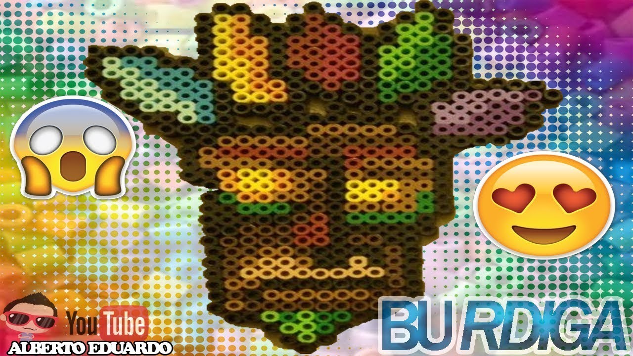 Crash Bandicoot Aku Aku Mask (BURDIGA) HAMABEADS. ALBERTO EDUARDO