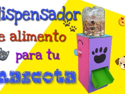 DISPENSADOR DE ALIMENTO PARA MASCOTAS - HECHO DE MATERIAL RECICLADO - Reyna Mora