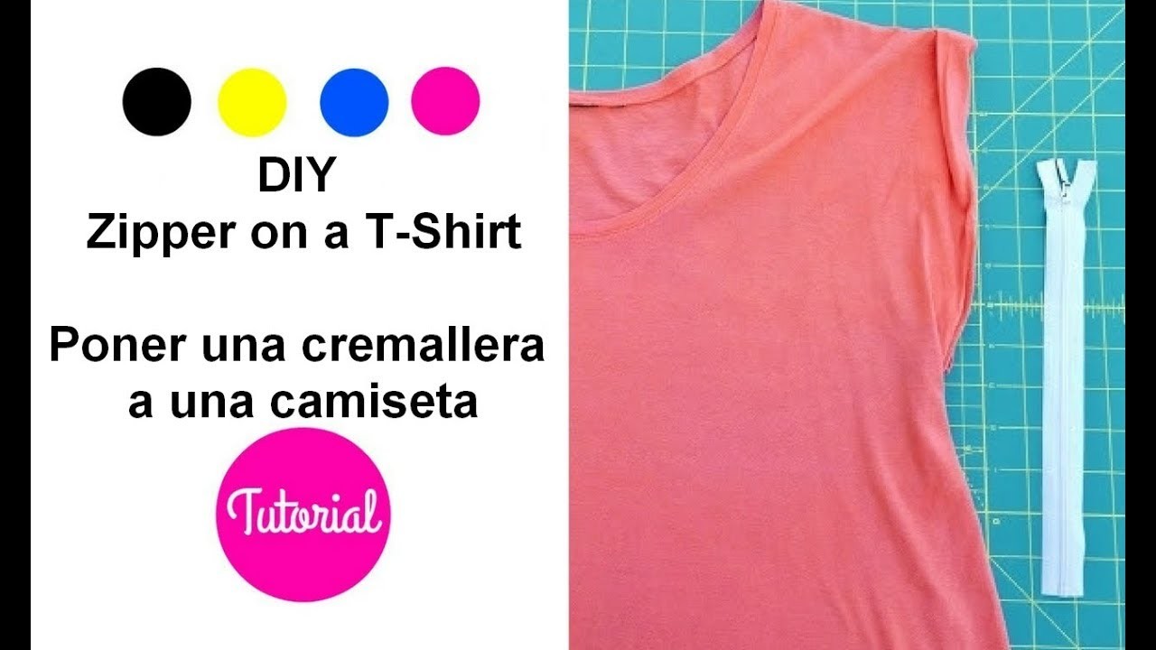 DIY Cómo poner una cremallera a una camiseta