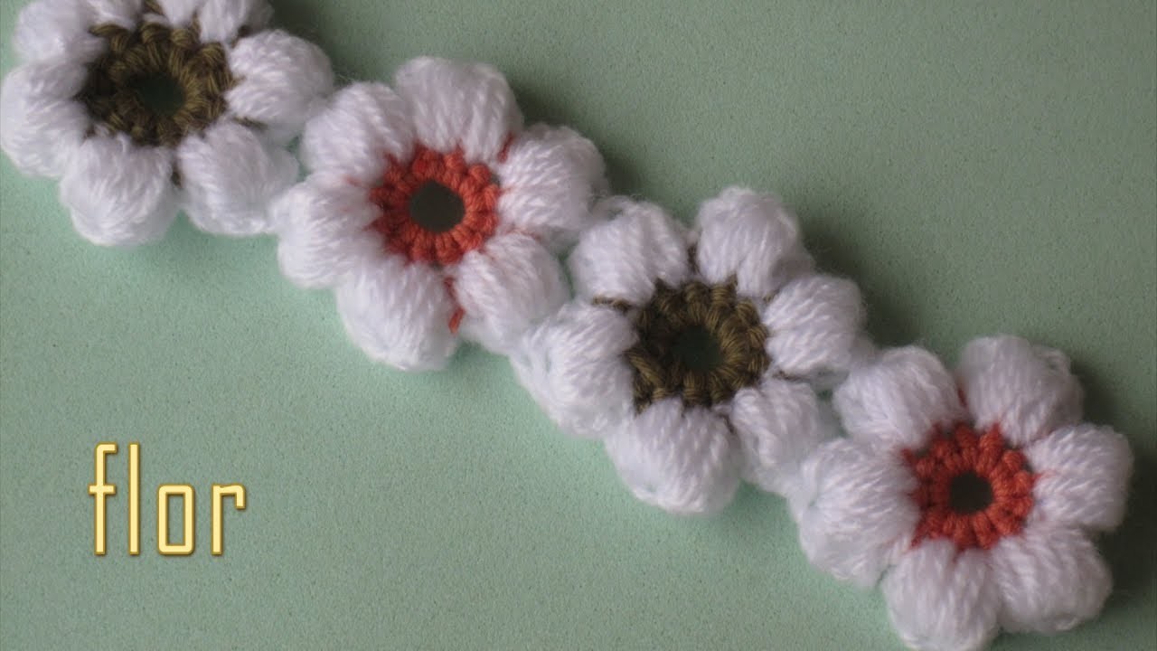 DIY - Flor facil en relieve, de 6 pétalos  DIY - Easy relief flower of 6 petals