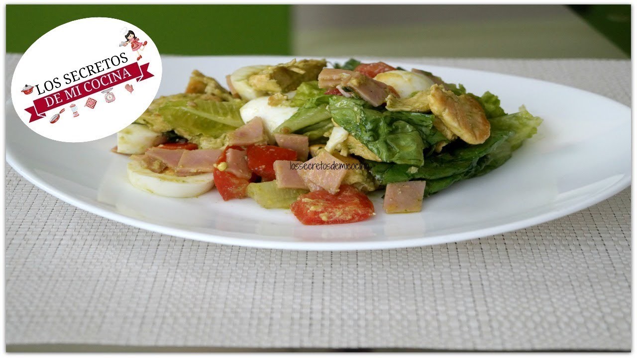ENSALADA DE POLLO Y JAMON????LOS SECRETOS DE MI COCINA????