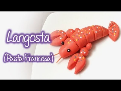 Figura de Langosta en pasta francesa. Cold porcelain Lobster figure