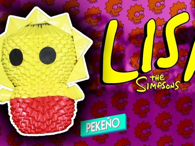 Lisa Simpson 3D Origami | Pekeño ♥