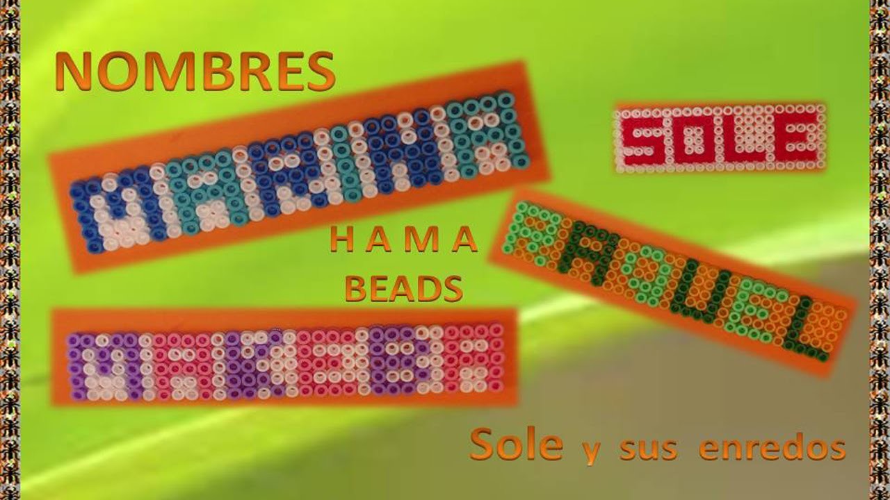 Nombres con Hama Beads