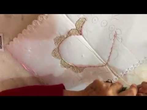 Nudo japones por Miss Lolita Gallo bordado en liston